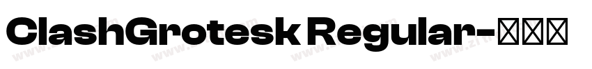 ClashGrotesk Regular字体转换
